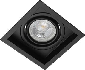 Plafon De Embutir Recuado 8X8cm Flap - PRETO