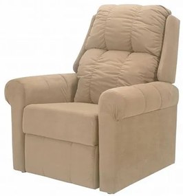 Poltrona Ivy Reclinaval Tecido Bege - 77313 Sun House