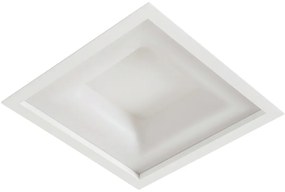 Embutido Belize 50X50Cm Led 32,8W Bivolt | Usina 19015/50 (MR-T - Marrom Texturizado, 3000k)