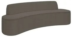 Sofá 5 Lugares para Sala de Estar Living 280cm Koane D06 Bouclê Castor