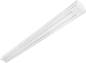 Plafon Led Sobrepor Duplo Tubular Luz Branca Valencia 120cm