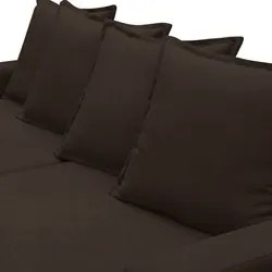 Sofá Retrátil Reclinável 3 Lugares 195cm Roma F05 Veludo Marrom Escuro