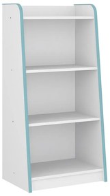 Estante Multifuncional Infantil 4 Prateleiras - Branco/azul