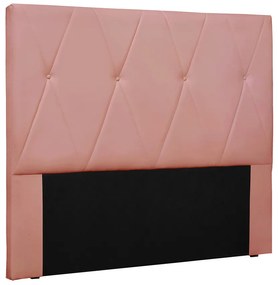 Cabeceira Cama Box Solteiro 90 cm Aquilla Veludo S04 - D'Rossi - Rosa
