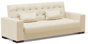 Sofá Cama Casal 3 Lugares 210cm Lisboa Corino  D03 - D'Rossi - Bege