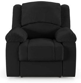 Poltrona do Papai Reclinável Sala de Cinema Madrid Elétrica Touch USB PU Preto  G23