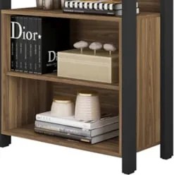 Guarda Roupa Solteiro Closet 73cm Prateleira Una Mel/Preto C01 - Mpoze