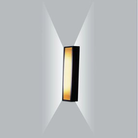 Arandela Puch Retangular Interna 3Xpci Led 5W 70X5X10Cm | Usina 5745/7... (OC-M - Ocre Metálico, 110V)
