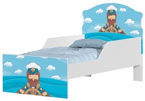 Mini Cama Infantil 153,2x79cm com Proteção Lateral Personagens K02 - D'Rossi - MARINHEIRO