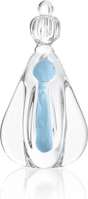 Mini Santa Aparecida Cristal Murano P - Azul Bebê Azul Bebê