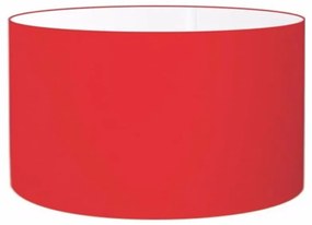 Cúpula abajur cilíndrica cp-8023 Ø50x21cm vermelho