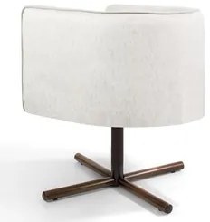 Kit 2 Poltronas Decorativas Giratórias Base Xis Madeira Betina A-48 Li