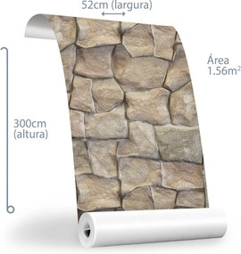 Papel de Parede Forte de Pedras