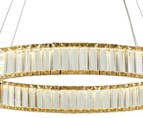 Pendente Mandala Circular Ø60Cm Led 30W 3000K Bivolt Alumínio Dourado...