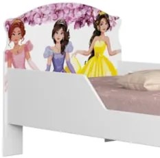Mini Cama Infantil 148x68cm Proteção Lateral Princesa Rosa Z53 - Mpoze