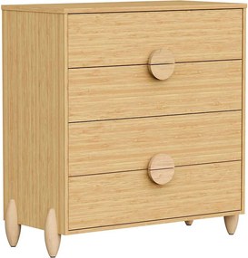 Cômoda Gracia 4 Gavetas - Naturale