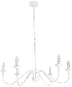 Lustre Metal Branco Colonus