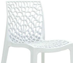 Cadeira Gruvyer Sala de Jantar Branco R02 - D'Rossi