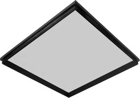 Plafon Led De Embutir Quadrado Preto 37,8W 3000K Imo