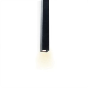 Arandela Linder Tubo Quadrado 04X05X100Cm 02Xmr11 Metal Alumínio - Old... (PRETO)