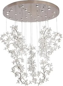 Pendente Metal Cristal Cromado Genesis