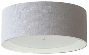Plafon Para Sala Cilíndrico SL-3008 Cúpula Cor Cinza Branco