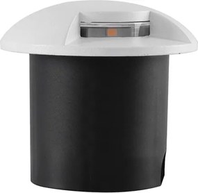 Balizador Led De Embutir Aluminio 1W 3000K Ip65 Side - BRANCO