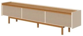 Rack Abrace Cor Off White Com Nature Tela Sintetica 222cm - 79115 Sun House