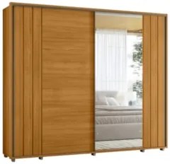 Guarda Roupa Casal 278cm 2 Portas 4 Espelhos Mya Cinamomo Z10 - Mpozen
