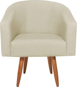 Poltrona Decorativa Sala de Estar Recepção Luiza Pés Palito Suede - ADJ Decor