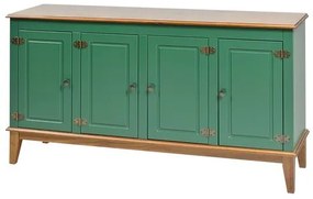 Buffet Antoine 4 Portas cor Verde com Amendoa 149 cm - 62766 Sun House