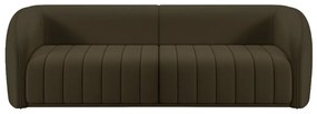Sofá Decorativo Sala de Estar 292cm Adam 4 Lugares Veludo Marrom G45 - Gran Belo