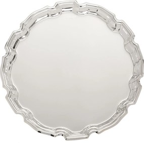 Salva Shefield Plate Redonda G - Prata Prata
