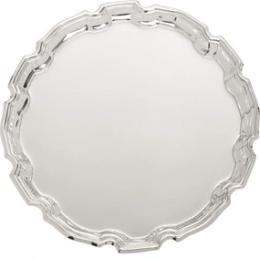 Salva Shefield Plate Redonda M - Prata  Prata