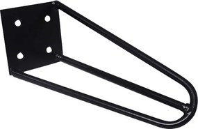Pé de Metal 15 CM Hairpin Legs Mesas de Centro Puffs Preto G41