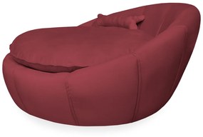 Cama Pet Ariel para Cães e Gatos Almofadada Veludo Cores - Bordô