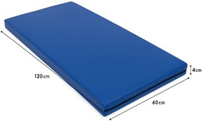 Colchonete Azul Orthovida 120X60X4Cm | Espuma Confortável, Napa Resist...