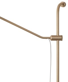Arandela Dirham Regulável 10X48,5X95,6Cm 1Xg9 + 1Xmr16 Alumínio E Glob... (BT - Branco Texturizado, FOSCO)