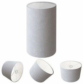 Cúpula abajur e luminária cilíndrica vivare cp-7002 Ø13x30cm - bocal nacional