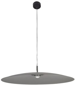Pendente Led Aluminio 17W 60 3000K 90Cm Plato - CINZA ESVERDEADO