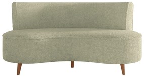 Sofá Living 2 Lugares 135cm Aang Pés Palito Bouclê Verde Oliva G33 - Gran Belo