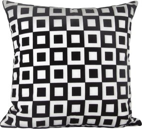 3 Capas para Almofada Soft Turim Geométrico Preto 43x43cm