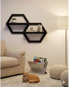 Estante Barva Duo Preto Woodyou 96x20x6 cm