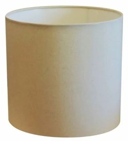 Cúpula em tecido cilíndrica abajur luminária cp-4046 18x18cm algodão crú