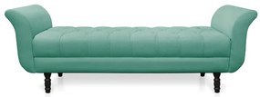 Recamier Olinda Suede 160 cm Pés Torneados Tabaco - D'Rossi - Azul Turquesa