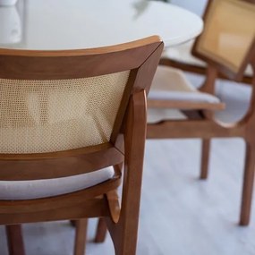 Cadeira Modesto em Madeira Maciça Champagne