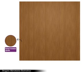 Painel Decorativo Ripado para Parede Mahalo 260x250 MDP Nature G77 - Gran Belo