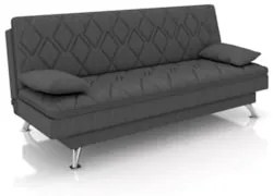 Sofá Cama para Sala de Estar Quarto 193cm Bela Z32 Linho Grafite - Mpo