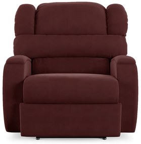 Poltrona do Papai Sala de Cinema Reclinável Kylie Power Touch USB Veludo Vinho G23