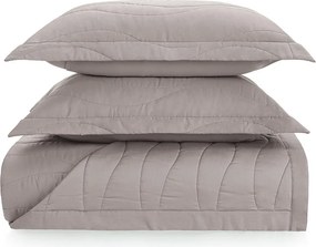 Colcha c/ 2 Porta Travesseiros Trussardi Cetim 300 Fios Novara Nocciola - Casal  Casal